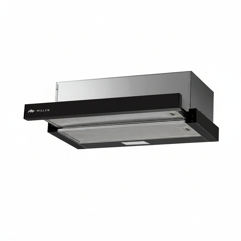 Load image into Gallery viewer, Millen MBKHSG 6001 BL Telescopic Black Glass Hood 60cm, 3 Years Warranty
