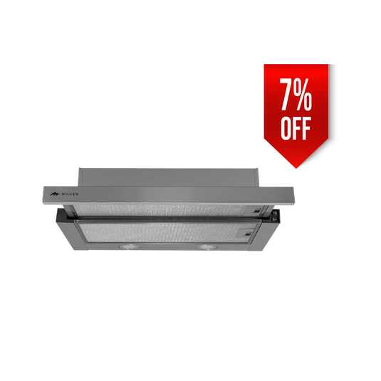 Millen MBKHS 6001 IX 60 cm Slide-Out Range Hood – 3 Years Warranty