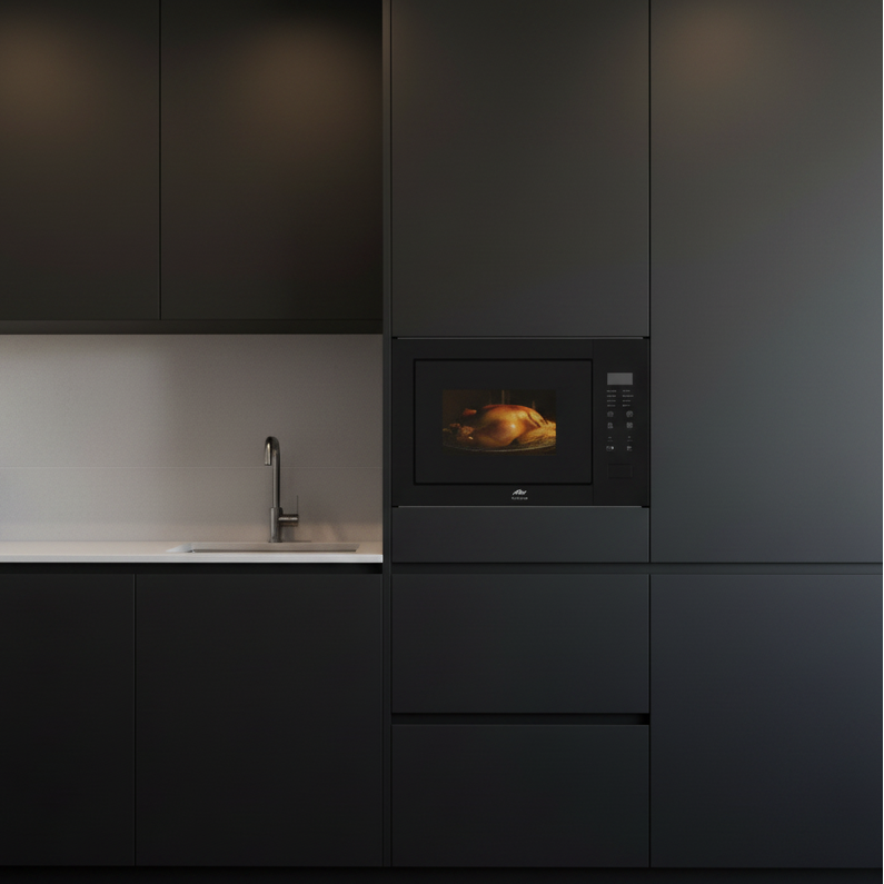 Load image into Gallery viewer, MILLEN Microwave Oven, 25L, Black Finish, Touch Control, 900W Microwave Power, 1200W Grill Power, 8 Automatic Programs, MBW 255 BL, 3Y Warranty
