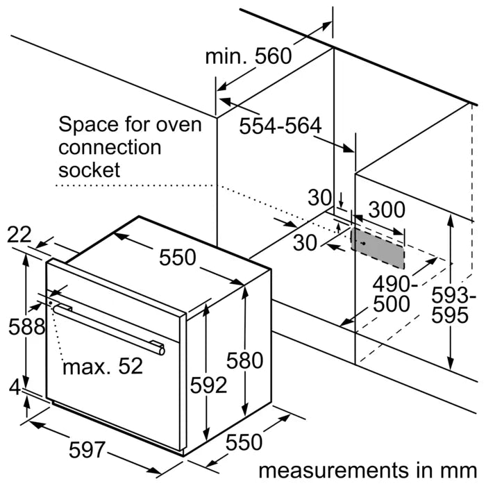 Load image into Gallery viewer, Siemens Built In Gas Oven, 60 cm , HG10LG050M
