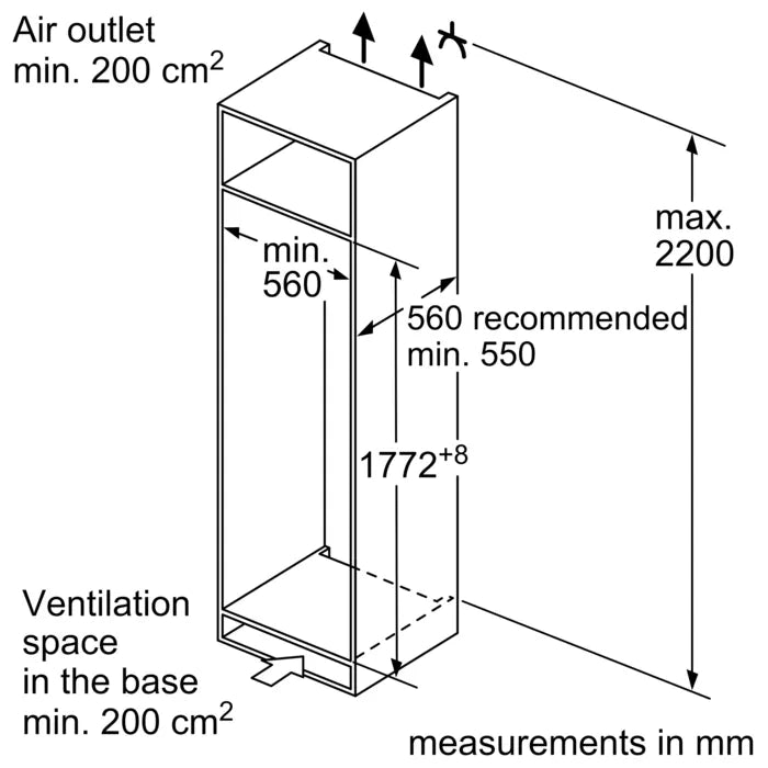 Load image into Gallery viewer, Siemens iQ500 Built In Fridge, 310 L, KI81RAFD0M
