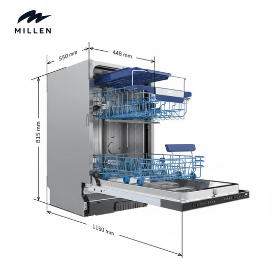 MILLEN MDW 45732 Built-In Dishwasher – Efficient, Quiet, and Space-Saving