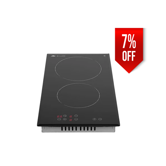 Millen 30cm Built-in Electric Hob MEH 301 BL 2 Heating Zones 3000W, 3 Year Warranty