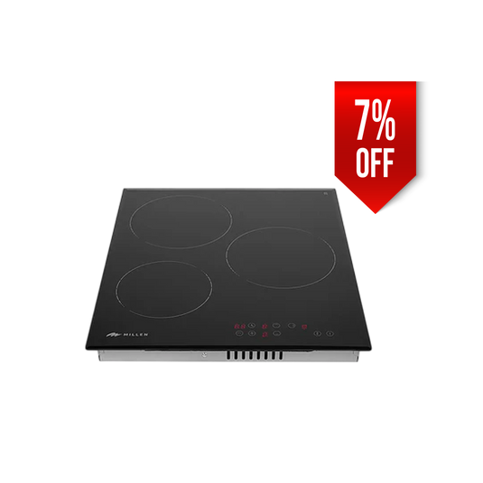 Millen  MEH 451 BL 45cm Built-in Electric Hob Touch Control, 3 Year Warranty