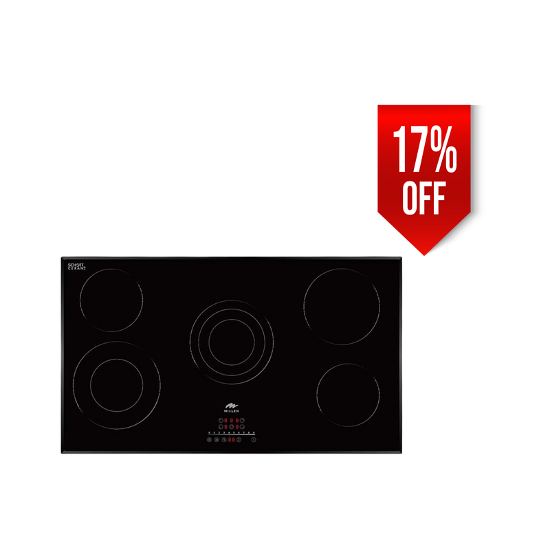 Load image into Gallery viewer, Millen 90cm Built In Electric Hob MEH 902 BL With 5 Heating Zones 8700W, 3 Year Warranty

