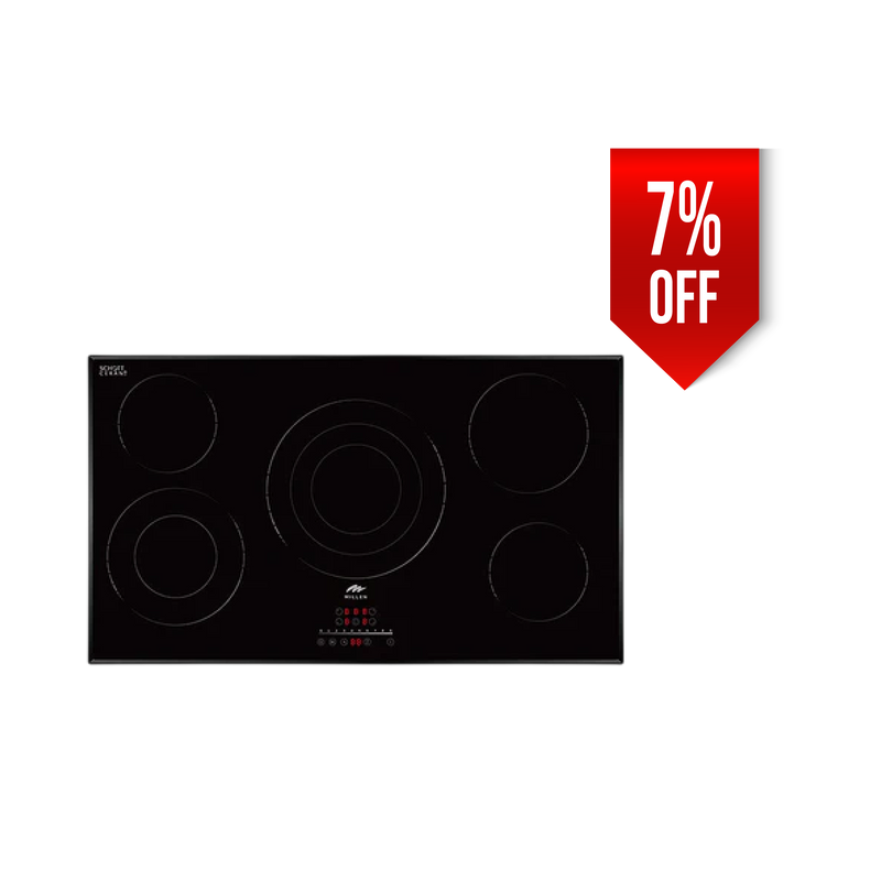 Load image into Gallery viewer, Millen 90cm Built-In Electric Hob MEH 904 BL 5 Burners Touch Control 9100W, 3 Year Warranty
