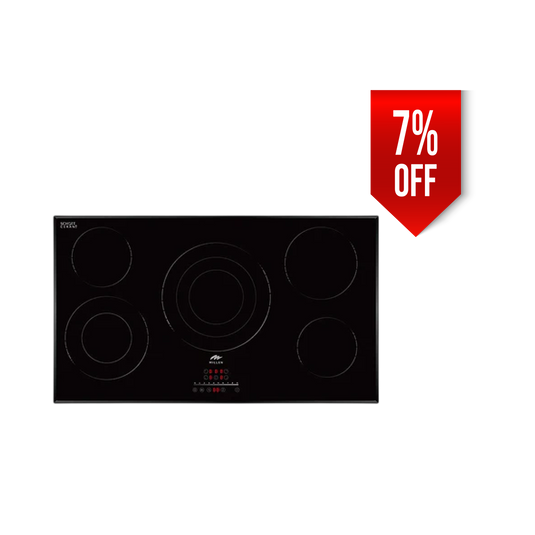 Millen 90cm Built-In Electric Hob MEH 904 BL 5 Burners Touch Control 9100W, 3 Year Warranty