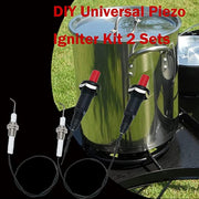 MENSI 11.8” Long Propane Push Button Piezo Igniter Kit Gas Grill Range Heater Stove Spaker Generator Ignition Set 2Pcs Lot