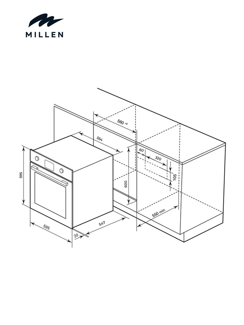 Load image into Gallery viewer, Millen Kitchen Oven MEOP 6003 IX
