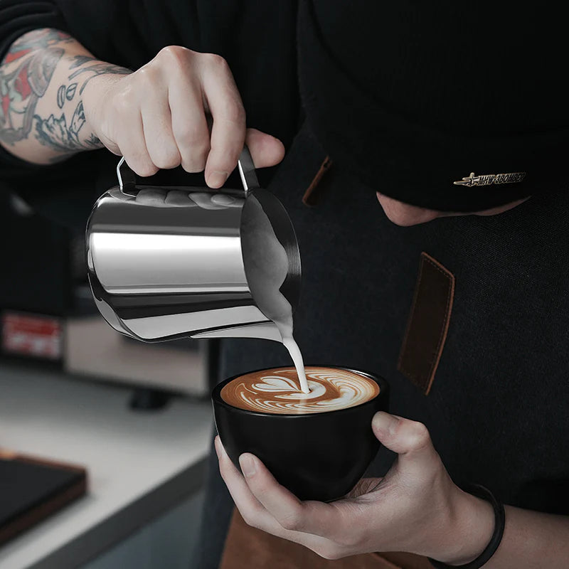 Load image into Gallery viewer, MHW-3Bomber GT Milk Pitcher U-Shape Spout, 400ML Glossy Grey
