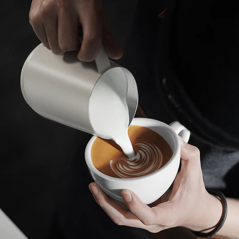 Load image into Gallery viewer, MHW-3Bomber GT Milk Pitcher U-Shape Spout, 400ML Off White
