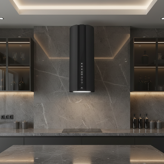 Millen 35 cm Wall-Mounted Lamp Hood - MTUB 35 BL, Compact Luxury with Gesture Control, 3 Y Warranty