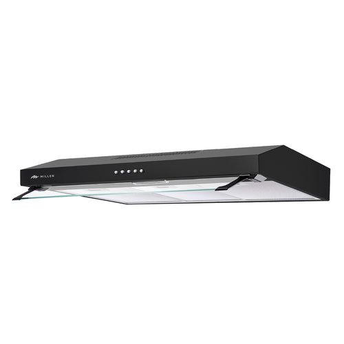 Millen MKH 903 BL Under Cabinet 90cm Black Range Hood, 3 Year Warranty