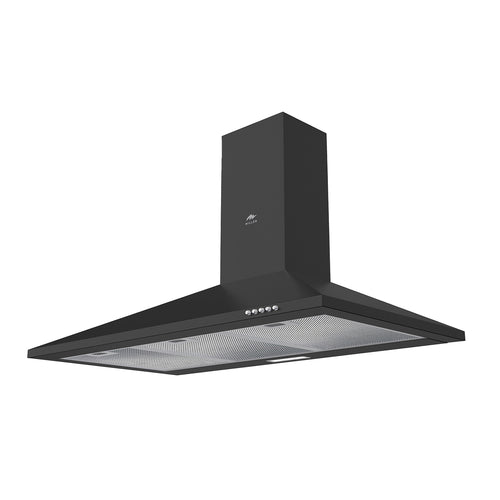 Millen MKH 904 BL 90cm Black Chimney Range Hood, 3 Years Warranty