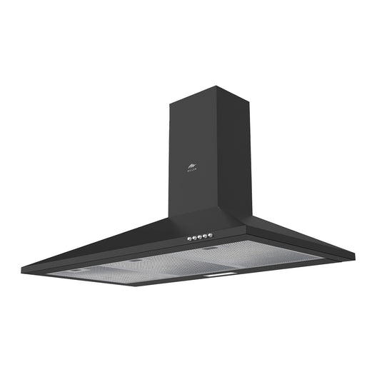 Millen MKH 904 BL 90cm Black Chimney Range Hood, 3 Years Warranty