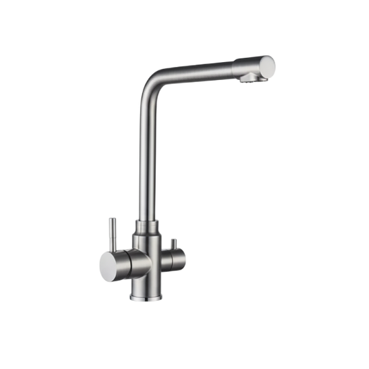 MILLEN Single Lever Kitchen, Faucet Mixer with 360° Swivel, Gunmetal Satin Finish, Color Gunmetal Model – MM02GM – 1 Year Warranty