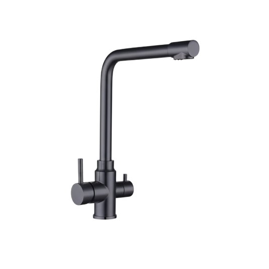 MILLEN Single Lever Kitchen, Faucet Mixer with 360° Swivel, Gunmetal Satin Finish, Color Gunmetal Model – MM02GM – 1 Year Warranty