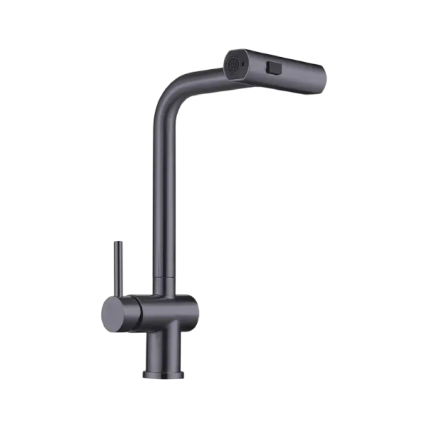 Load image into Gallery viewer, MILLEN Single Lever Kitchen Faucet Mixer with 360° Swivel, Pull-down Hand Spray, Gunmetal Satin - MM501GM, 1Y Warranty
