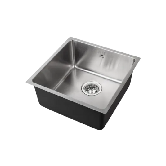 Millen Premium Undermount Top Mount Single Bowl Sink – 304 Stainless Steel, Soundproof, Satin Finish - MS4408, 3Y Warranty
