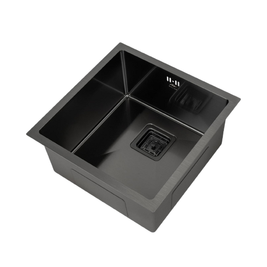 Millen Undermount Sink, Single Bowl, Gunmetal Satin Finish, Soundproof, Color Gunmetal Model – MS454522GM – 1 Year Warranty