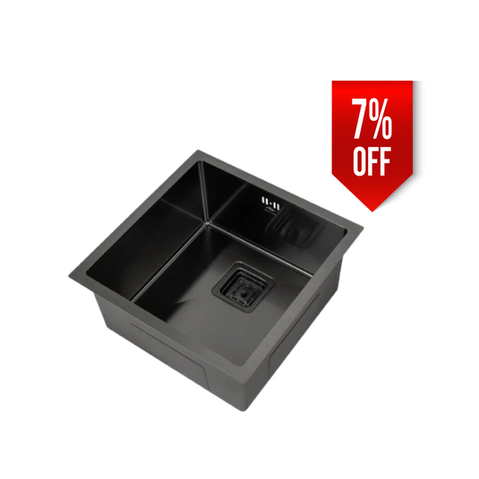 Millen Undermount Sink, Single Bowl, Gunmetal Satin Finish, Soundproof, Color Gunmetal Model – MS454522GM – 1 Year Warranty