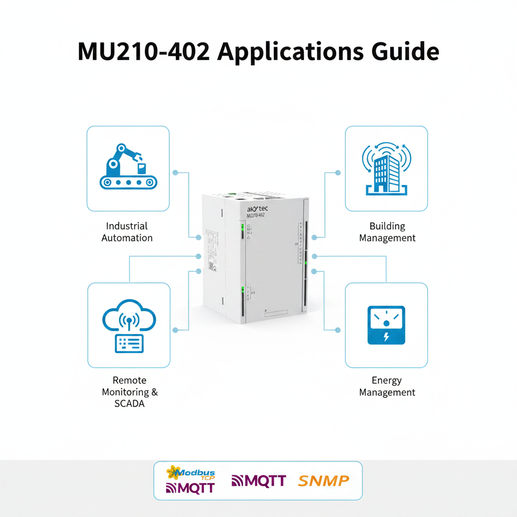 Akytec MU210-401, MU210-402, MU210-410, MU210-501 Digital Output Modules (DO, Modbus TCP, Ethernet)