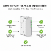 Akytec MV210-101, MV210-202, MV210-204, MV210-212 Analog Input Modules (AI, Modbus TCP, Ethernet)