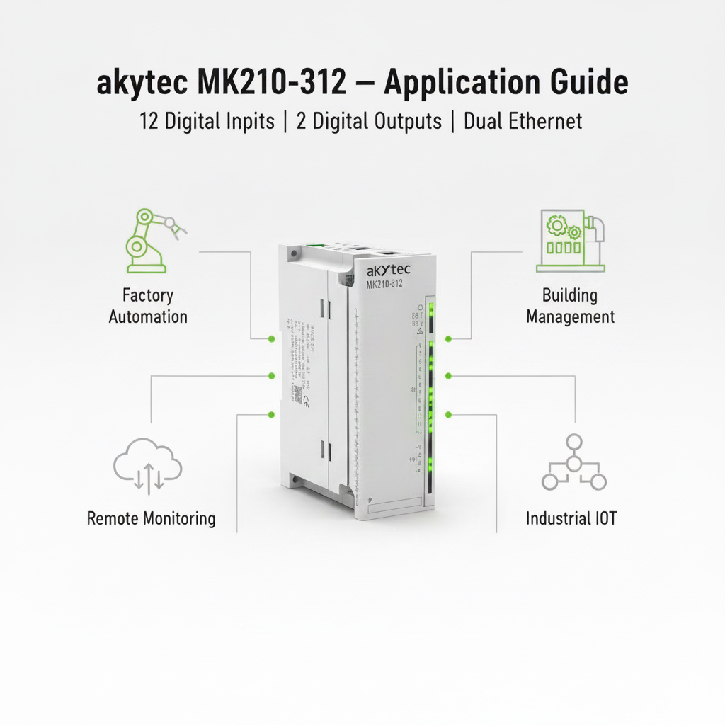 Akytec MV210-214, MV210-221, MK210-311, MK210-312 Digital Input Modules (DI, Modbus TCP, Ethernet)