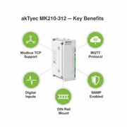 Akytec MV210-214, MV210-221, MK210-311, MK210-312 Digital Input Modules (DI, Modbus TCP, Ethernet)