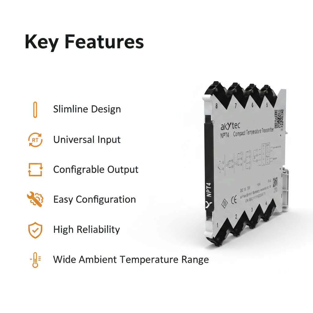 Akytec Compact Temperature Transmitter NPT4