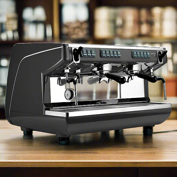 Load image into Gallery viewer, Nuova Simonelli Appia Life 2 Group Volumetric Black Espresso Machine
