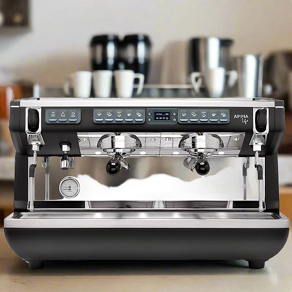 Load image into Gallery viewer, Nuova Simonelli Appia Life 2 Group Volumetric Black Espresso Machine
