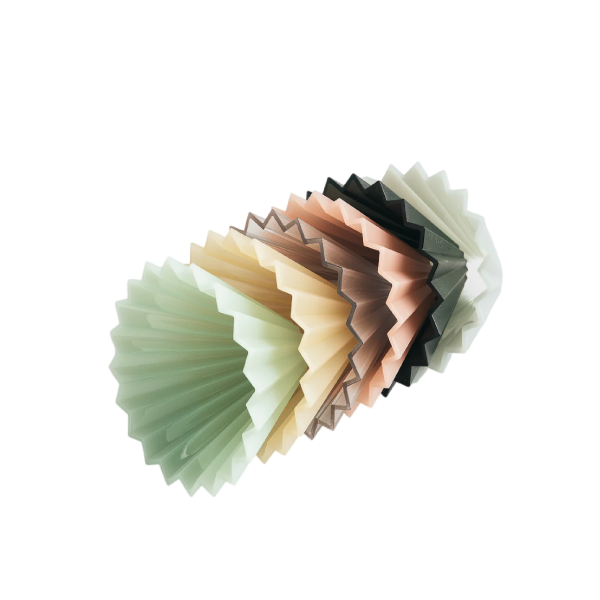 Load image into Gallery viewer, Origami Air S Dripper with Plastic Holder – AS Resin Pour Over Coffee Maker for 1–2 Cups – Compatible with VCF-01 &amp; Wave
