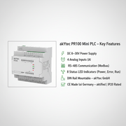 Akytec PR100 Mini PLC 20 I/O