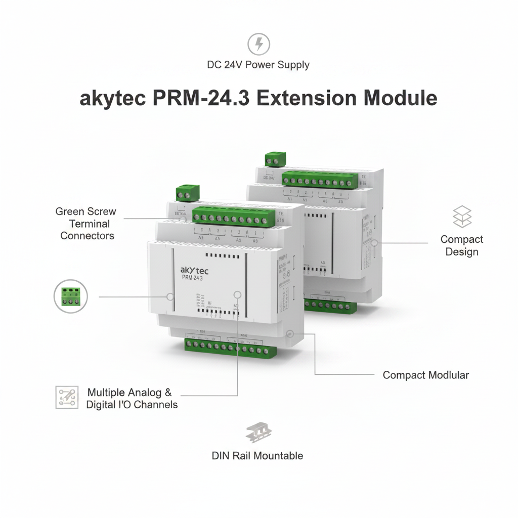 Akytec PRM Extension module (PRM.230.1, PRM.24.1, PRM.230.3, PRM.24.3)