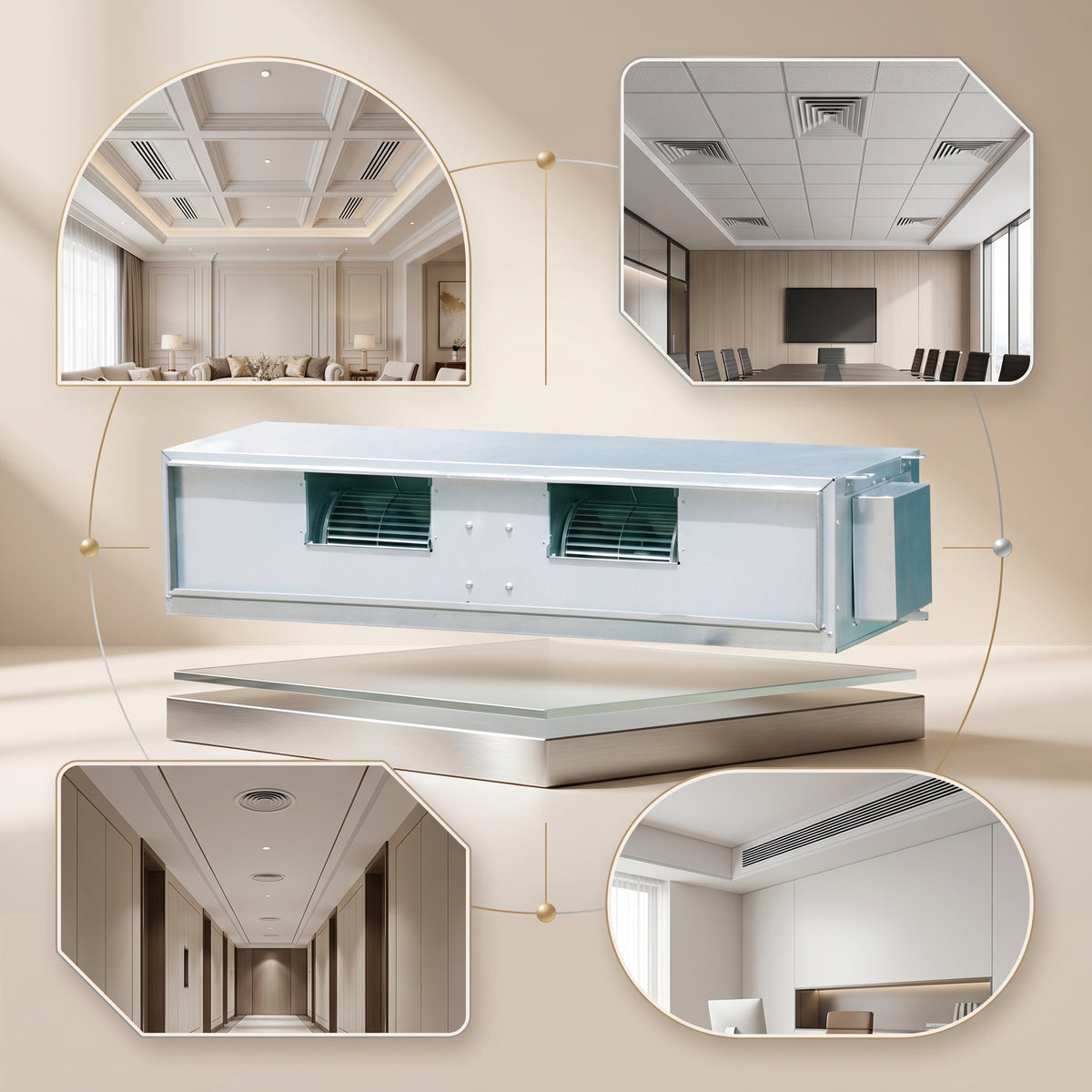 Daikin Ducted Split Air Conditioner 1.5 Ton | 5.3 kW | 2.0 HP | 18,000 Btu/h FDMRN20AV1KU / RR20AV1KU