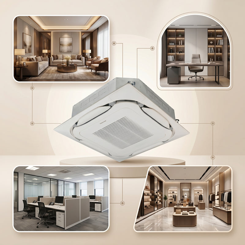 Load image into Gallery viewer, Daikin Cassette Splits for VRV Systems 1.5 Ton 5.3 kW 2.0 HP 18,000 Btu/h FXFQ50B White
