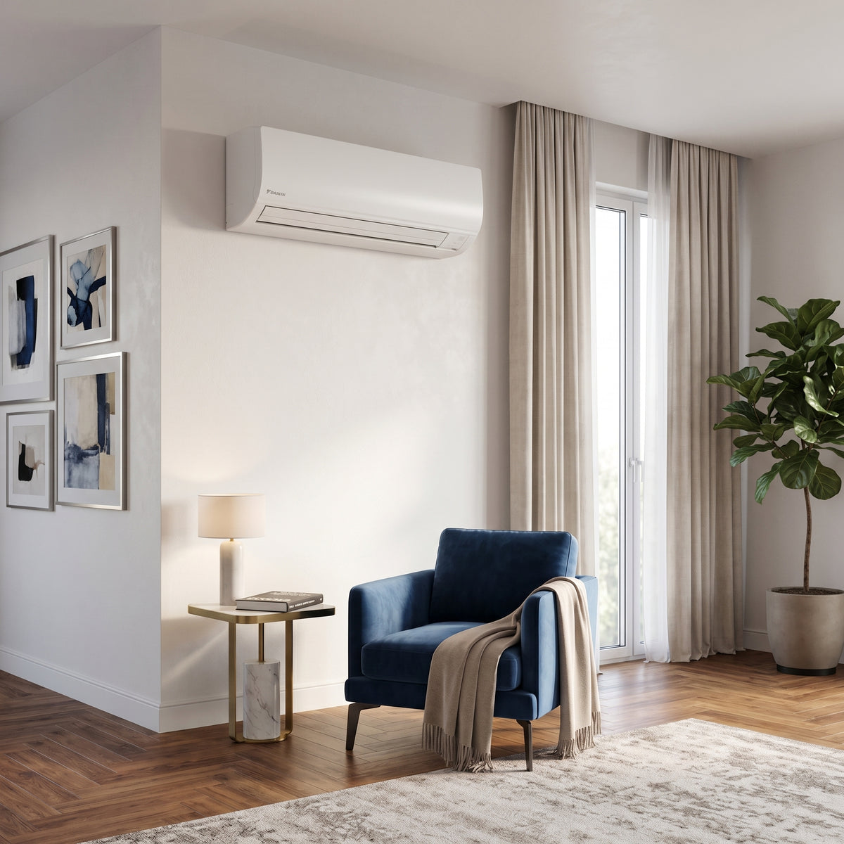 Daikin Wall Splits for VRV Systems 0.5 Ton 1.7 kW 0.6 HP 5,800 Btu/h FXAQ15A