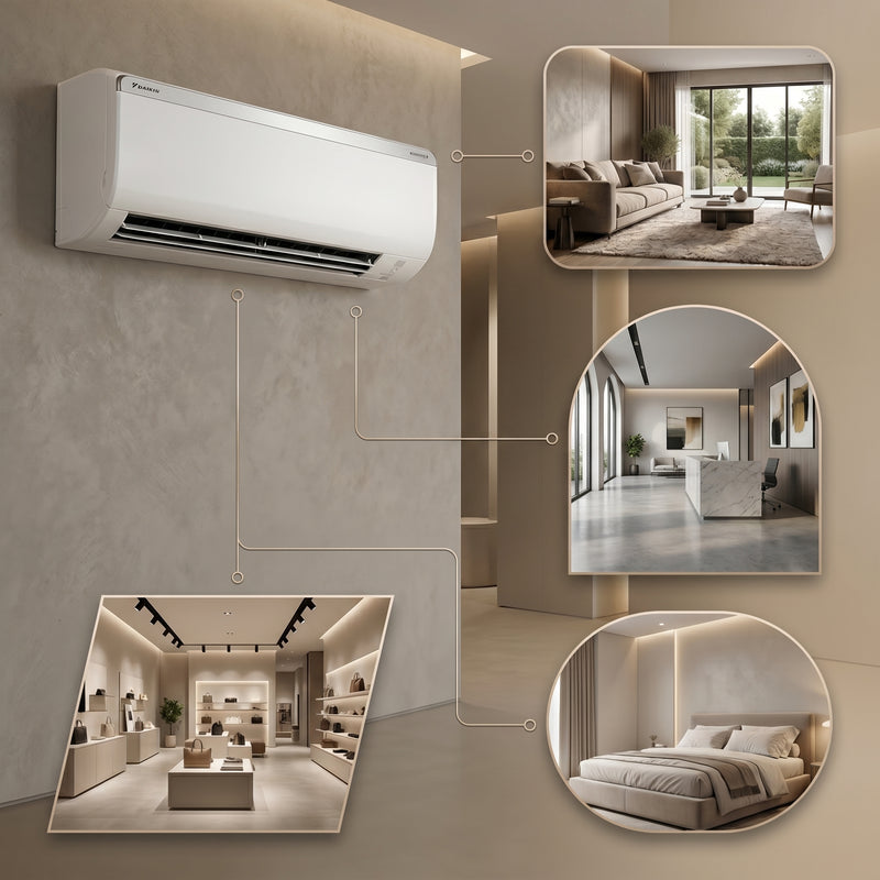 Load image into Gallery viewer, Daikin Wall Split 2.5 Ton | 8.8 kW | 3.3 HP | 30,000 Btu/h Air Conditioner FTKF30UVMKL / RKFG30UVMKL
