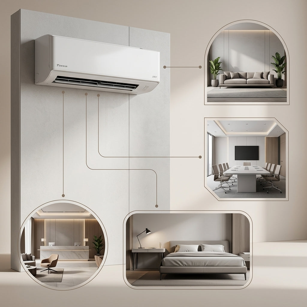 Daikin Wall Splits for VRV Systems 1.5 Ton 5.3 kW 2.0 HP 18,000 Btu/h FXAQ50ARVM