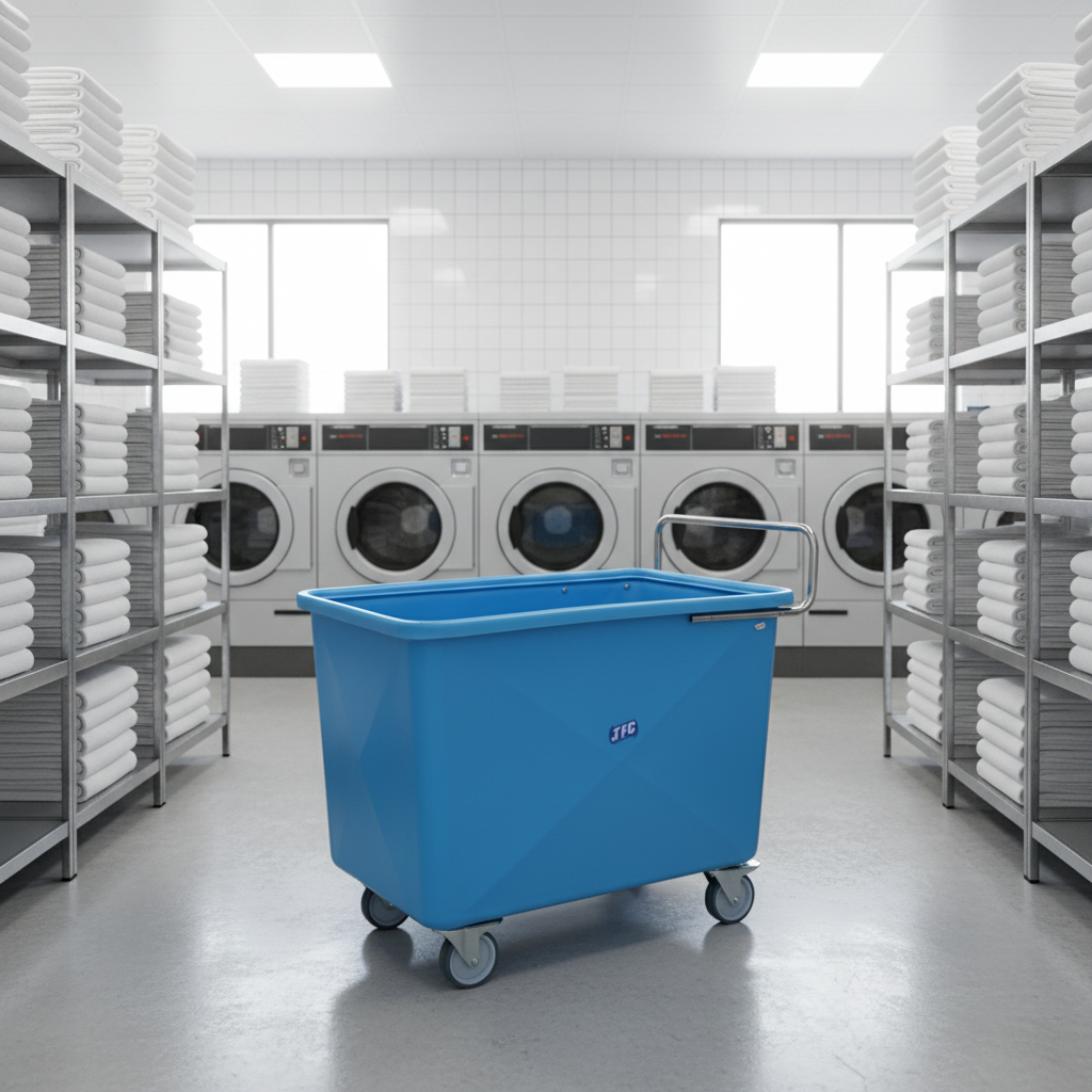 JFC - Wet And Dry Linen Trolleys - PT02-4-BLUE