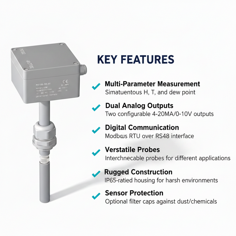 Load image into Gallery viewer, Akytec Humidity &amp; Temperature Transmitter PVT100
