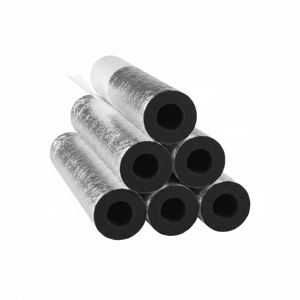 Pipe Insulation Foam Tube 6 Pcs Self Adhesive Insulation Foam Wrap for Copper Pipe
