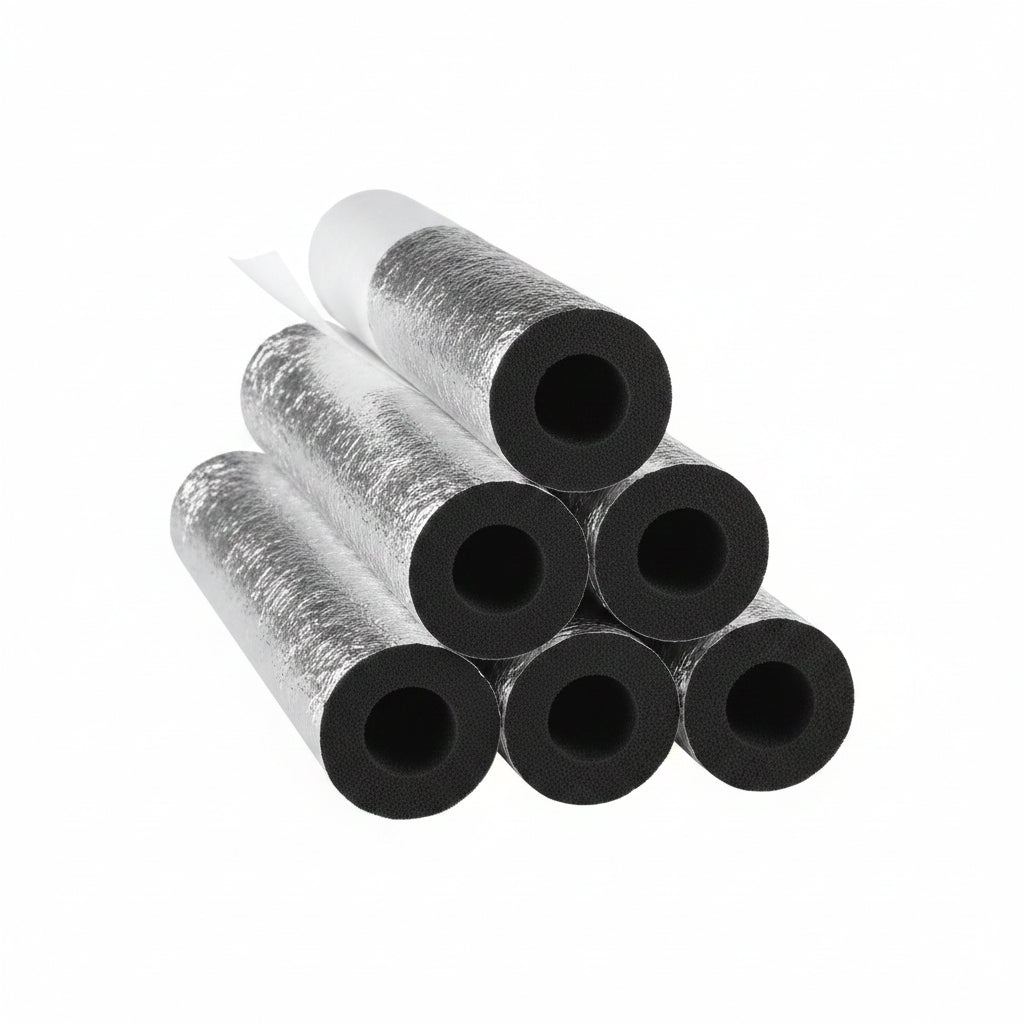 Pipe Insulation Foam Tube 6 Pcs Self Adhesive Insulation Foam Wrap for Copper Pipe