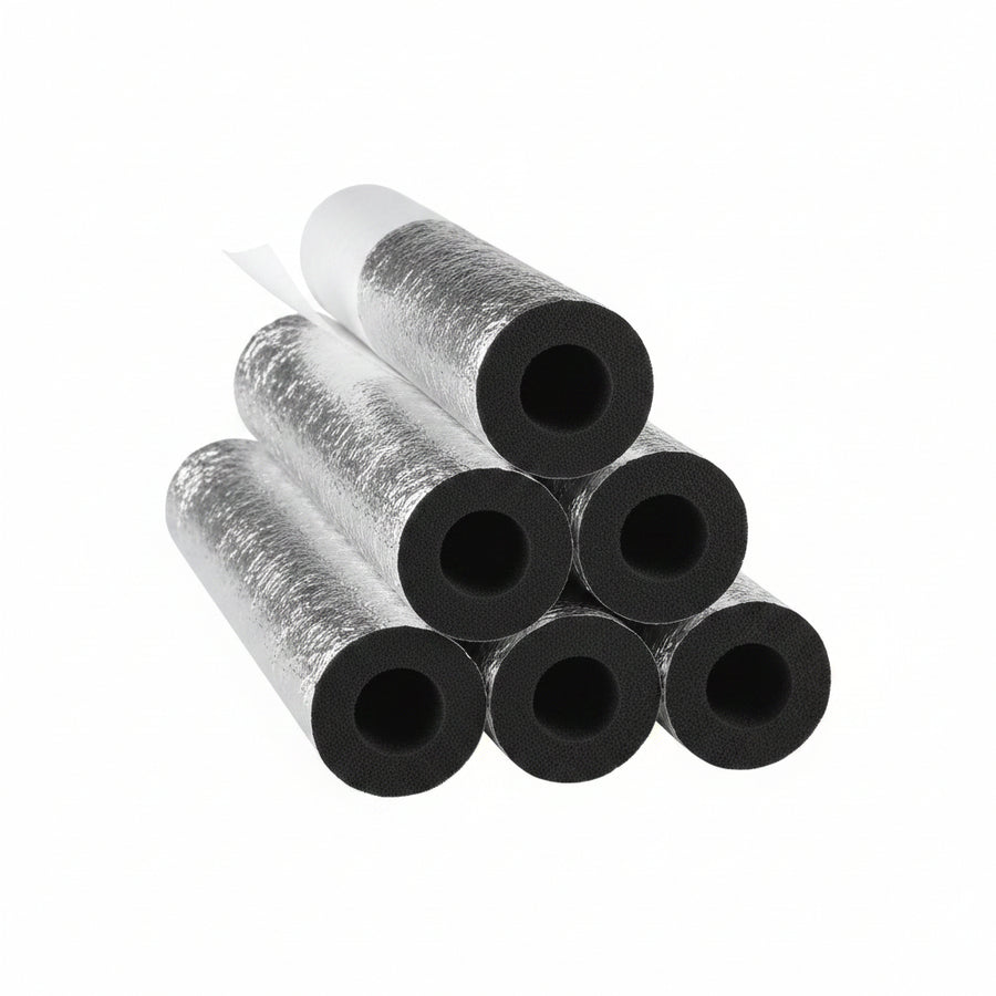 Pipe Insulation Foam Tube 6 Pcs Self Adhesive Insulation Foam Wrap for Copper Pipe