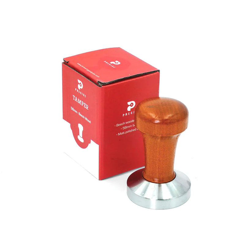 Load image into Gallery viewer, Precise Beech Wooden Handle Tamper, 58mm
