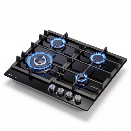 MILLEN Gas on Glass hob GHG 645 BL