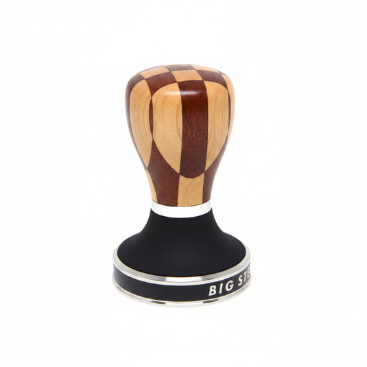 Pullman Checkerboard Barista Handle with Big Step Base, MK II 440C