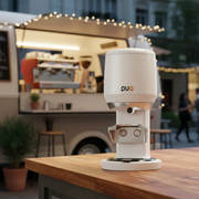 Puqpress Mini Automatic Coffee machine Tamper White