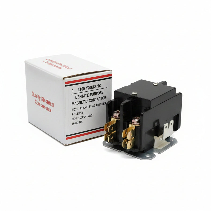 QE Components Magnetic Contactor 30amp Fl40 2 pole Coil 24V 3100 Y20u6777C